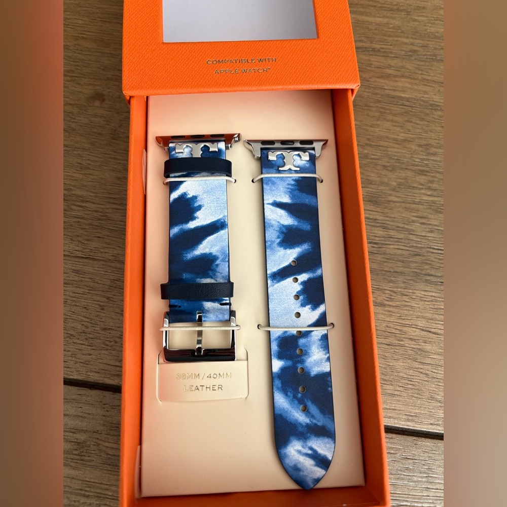 Tory Burch leather Apple Watch band